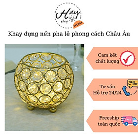 Mua Ly đựng nến thơm pha lê phong cách Châu Âu độc đáo  sang trọng  trang trí nhà