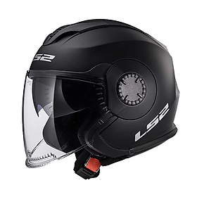 Mũ Bảo Hiểm 3/4 Hai Kính LS2 OF570 Verso