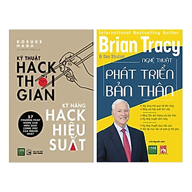 Ảnh bìa Combo Phát Triển Bản Thân: Kỹ Thuật Hack Thời Gian, Kỹ Năng Hack Hiệu Suất + Nghệ Thuật Phát Triển Bản Thân