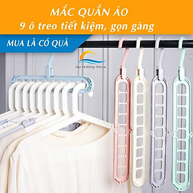 Hình ảnh Móc Treo Quần Áo Đa Năng Thông Minh Nhựa 9 Lỗ Cao Cấp HADU