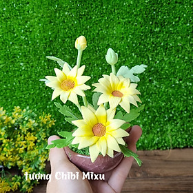 Mua Chậu hoa Hướng Dương bằng đất sét Nhật