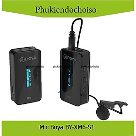 Mua Mic thu âm Boya BY-XM6-S1 Ultracompact 2.4GHz Dual-channel Microphone (TX+RX)  Hàng chính hãng