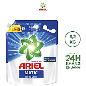 Nước Giặt Ariel Khử Mùi Ẩm Mốc Túi 3.2kg