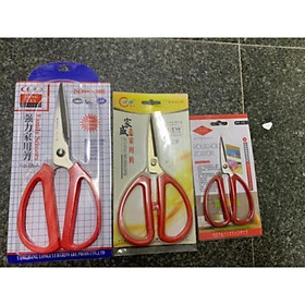 Kéo cắt thức ăn cán nhựa đỏ cực sắc bén 3 cỡ