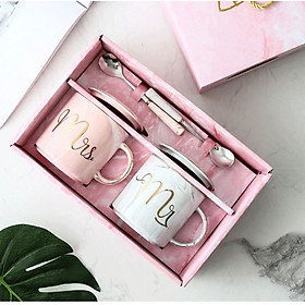 Mua Set Cafe cốc đôi Mr Mrs
