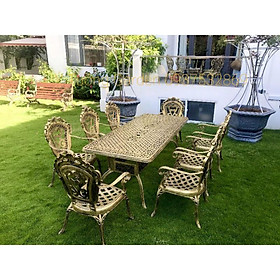 Bộ bàn ghế sân vườn nhôm đúc cao cấp
