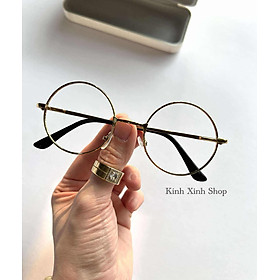 Gọng Kính Mắt Tròn Kim Loại Phong Cách Cổ Điển - Đường kính 43