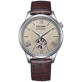 Đồng Hồ Nam Citizen Dây Da Máy Cơ-Automatic NH9130-17A - Mặt Trắng (Sapphire)