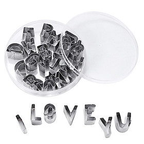 Mua Set 26 Khuôn cắt bánh Cookie hình chữ  khuôn tạo hình bánh Cookie 26 chữ cái kiểu dáng đáng yêu  xinh xắn  GD230-KhuonBanh-Chu