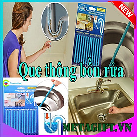 Mua Que thông tắc cống nghẹt đường ống bồn rửa bát chén tay mặt sani sticks đa năng thông minh