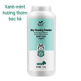Sữa tắm khô cho thú cưng chó mèo Dorrikey 260g - Bột tắm khô cho chó mèo