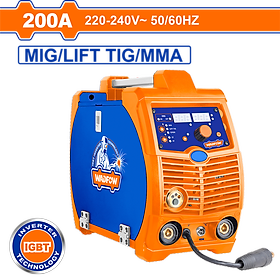 MÁY HÀN ĐIỆN TỬ MAG/MIG/M MA/TIG LIFT 200A 240V WADFOW WGTMA20 - HÀNG CHÍNH HÃNG
