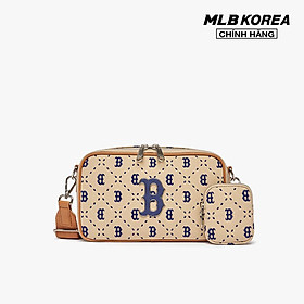 MLB - Túi đeo chéo unisex chữ nhật Diamond Monogram Jacquard 3ACRM013N