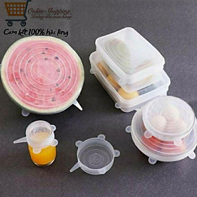 Mua Bộ 6 miến màng bọc thực phẩm bằng silicon