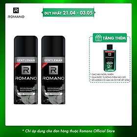 Xịt Nước Hoa Nam Romano Gentleman 150ml