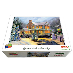 Bộ tranh xếp hình jigsaw puzzle cao cấp 330 mảnh – Giáng Sinh Ấm Áp