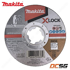 Đá cắt inox cho máy mài X-Lock 100-125x1.2x22.23mm Makita (chọn phân loại) | DCSG