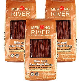 Combo 3 túi Bún Tươi Gạo Huyết Rồng MeKong River 300g