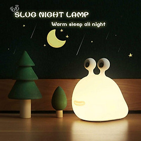 Ban đầu, Slug Night Light, Nursery Calmar Light, Silicone Night Light để cho con bú, ánh sáng đầu giường trẻ em dễ thương, phòng ngủ ánh sáng ban đêm mềm mại với cảm biến cảm ứng