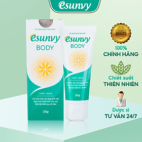 Gel Giảm Mụn Toàn Thân Esunvy Body Giúp Sạch Mụn, Hết Thâm, Mờ Sẹo Dùng Cho Mọi Loại Da Tuýp 50g TMP016