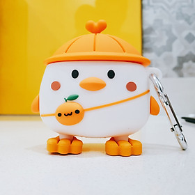Mua Case Ốp Silicon Dành Cho Tai Nghe Apple Airpods 1/2  Pro - Gà Con Trắng Cam
