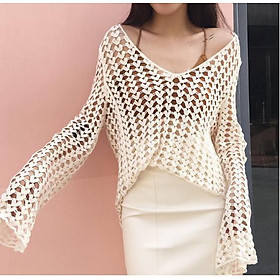 Lịch Sử Giá Áo Lưới Đi Biển Ren Móc Phong Cách Hàn Cao Cấp Cập Nhật 8/2023  - Beecost