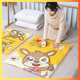 Bộ 4 Túi Hút Chân Không Size 50x40cm 100x80cm LOVE LIFE tặng máy hút chân không 220V ️ FREESHIP ️