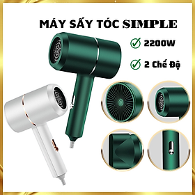 Máy Sấy Tóc HT-01 2 Chiều Nóng Lạnh Công Suất Lớn Nhanh Khô, 3 Chế Độ Sấy, Tạo Kiểu, Kèm Mỏ Vịt - JL - HÀNG CHÍNH HÃNG