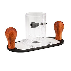 Hand-held Trimming Machine Plunge Base Wood Handle Trimming Machine Base Woodworking Slotting Carving Engraving Inlay Slotted Accessory