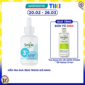 Tinh Chất Simple Hyaluronic Acid + B5* Booster 30ml
