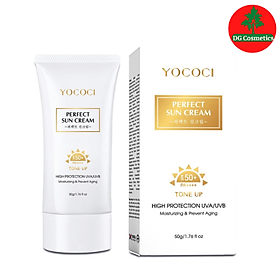 Mua Kem Chống Nắng Dưỡng Da Mặt Yococi Chống Nắng Toàn Diện Nâng Tone Tự Nhiên Lâu Trôi (50G)