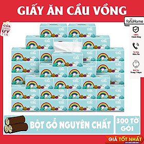 Mua Thùng Giấy Ăn Rút Cầu Vồng 30 Gói Siêu Dai Mềm Mại