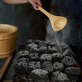 Mua Đá núi lửa lỗ nhỏ dùng xông hơi sauna - giữ nhiệt lò nướng 1KG - ISO 9001