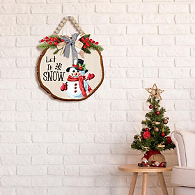 Christmas Hanging Sign Door Hanger Sign for Farmhouse Christmas Party Window