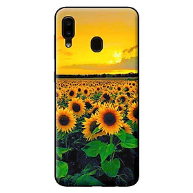 Ốp lưng in cho Samsung Galaxy A20 mẫu Hoa Hướng Dương - Hàng chính hãng