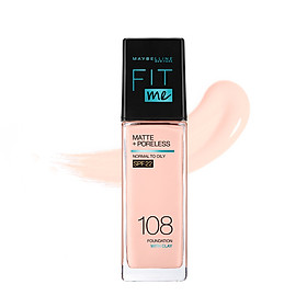 Kem Nền Mịn Nhẹ Kiềm Dầu Fit Me Maybelline New York Matte Poreless Foundation 30ml