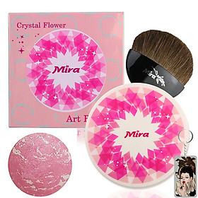 Phấn Má Hồng Mira Crystal Flower Art Blusher Hàn Quốc 10g No.1 Jelly Pink tặng kèm móc khóa