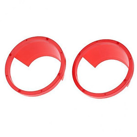 2X 2x Replacement 6.5 Inch Speaker Rings Car Audio Mounting Spacers Forms Red