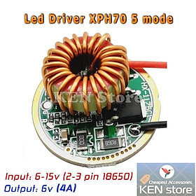 Mua Led driver  nguồn led 10W in 6V-15V (2-3 pin 18650)  out 6V cho chip led XHP50 XHP70 6V