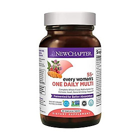 New Chapter Multivitamin for Women 50 plus - Every Woman's One Daily 55+ with Fermented Probiotics + Whole Foods + Astaxanthin + Organic Non-GMO Ingredients - 72 ct