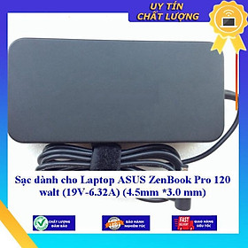Sạc dùng cho Laptop ASUS ZenBook Pro 120 walt (19V-6.32A) (4.5mm *3.0 mm) - Hàng Nhập Khẩu New Seal