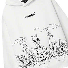 Áo khoác hoodie giá rẻ form unisex chất nỉ cotton dày dặn nam nữ rộng, áo hoodie hoạt hình cặp đôi, Áo Hoodie Insane l Universe