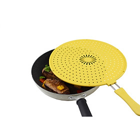 Tấm chắn văng dầu bằng silicon 31cm, tay cầm bọc silicon chống nóng