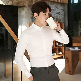 Zack sale Sơ mi nam lụa cổ tầu phong cách hàn quốc,phom ôm body , phù hợp mọi lứa tuổi