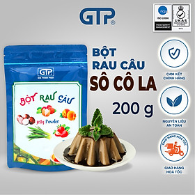Bột Rau Câu (Jelly) hương Socola(200g/gói), Bột rau câu (Jelly) giòn dẻo