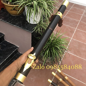 Mua Điếu  trúc  bọc  đồng  trơn gắn đá