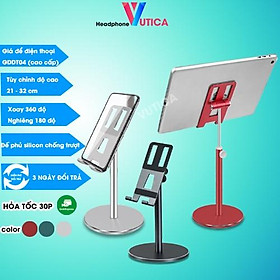 Mua Kệ để điện thoại kiêm giá treo tai nghe hợp kim nhôm cao cấp GDDT04 tùy chỉnh độ cao xoay 360 độ