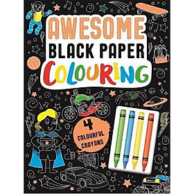 Hình ảnh sách Sách tô màu  Awesome Black Paper Colouring