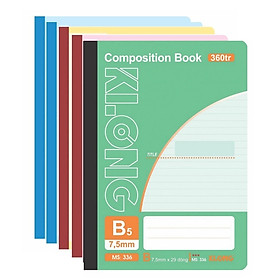 Lốc sổ kẻ ngang may dán gáy Composition book B5 Klong 318 / 322 / 335 / 336 / 337 / 340