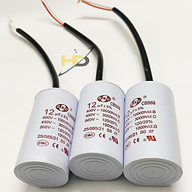 Mua Tụ Điện Máy Bơm Nước   Động Cơ Điện Xoay Chiều CBB60 12uF 450V 5%